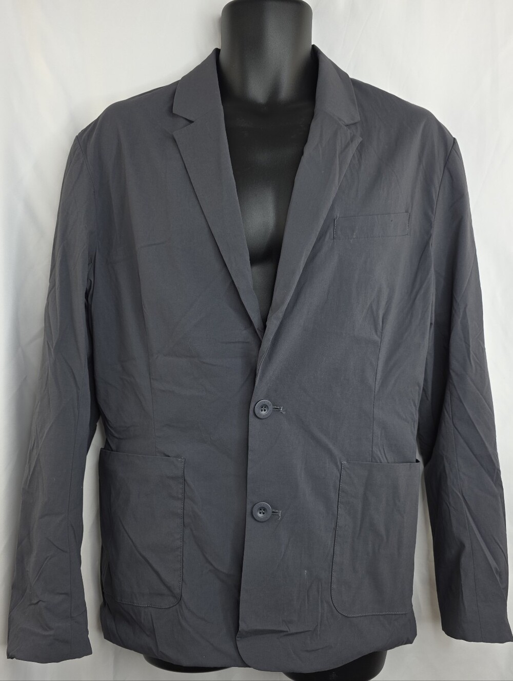 MPG Sport Men's Lightweight Two-Button Blazer Jacket Gray Size Medium CS-3668